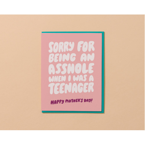 Asshole Teensager Card