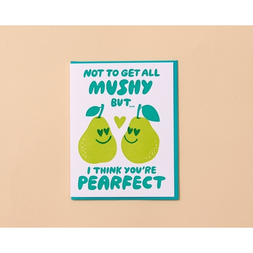 Perfect Pear Letterpress Card