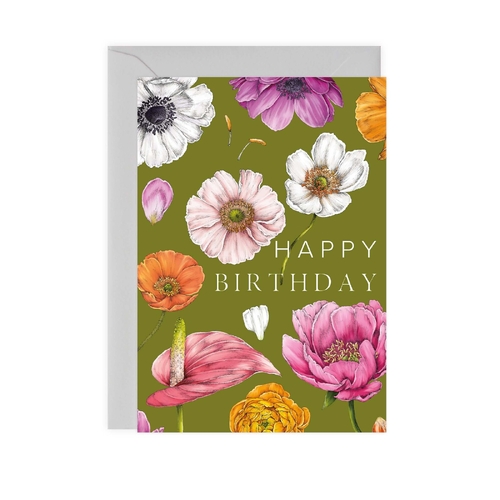 Floral Brights - Happy Birthday