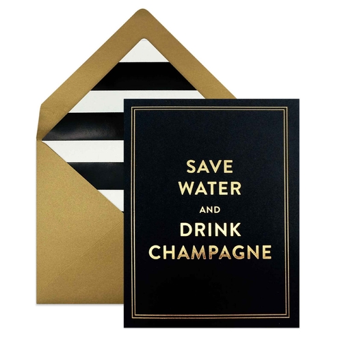 Save Water Drink Champagne