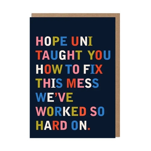 Fix this mess funny Graduation card