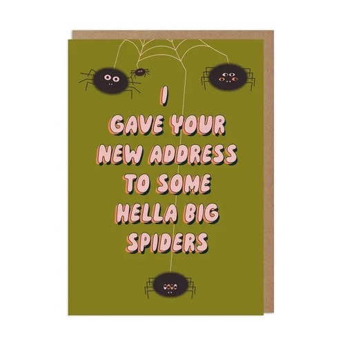 Spiders New Home card