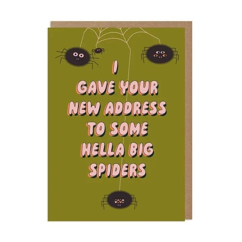 Spiders New Home card