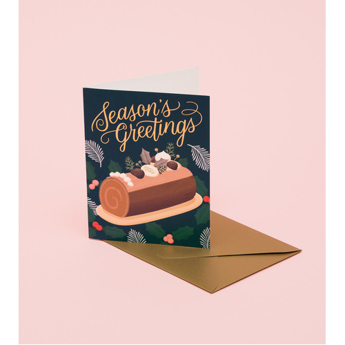 Holiday Dessert Card - Navy