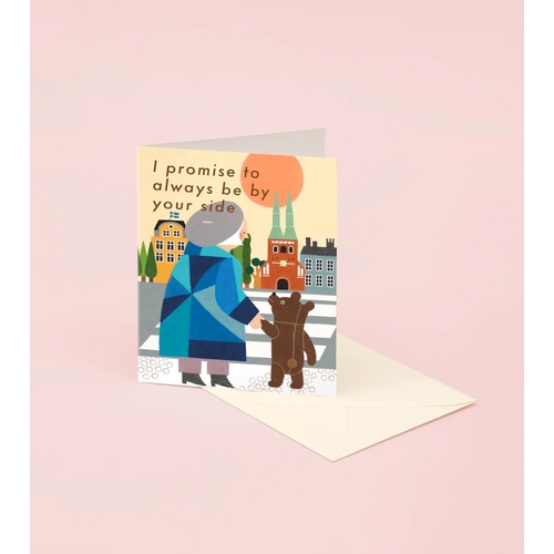 By Your Side Bear Friend Card