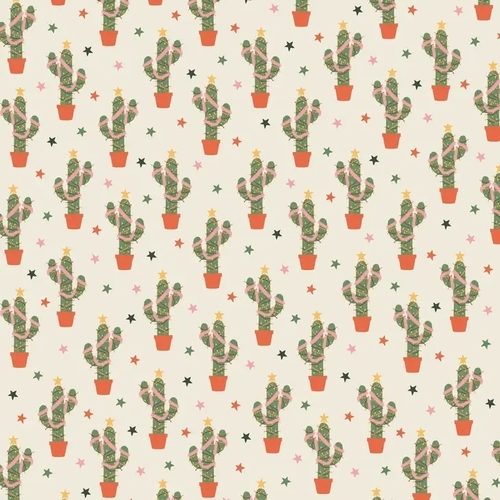 Christmas Cactus Wrap - Single sheet.