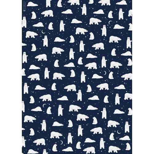 Polar Bears Wrap - Single sheet