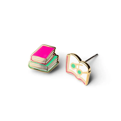 Books & Glasses Earrings