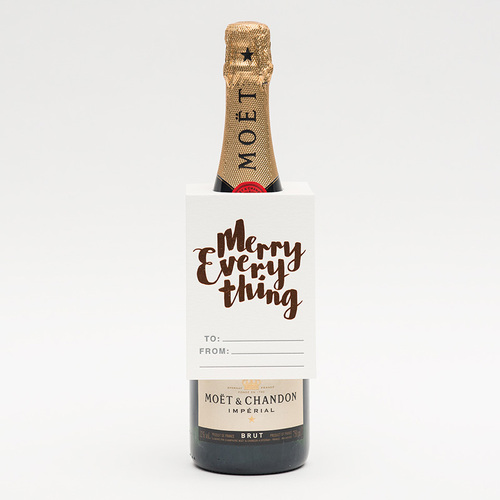 Merry Everything Bottle Tag