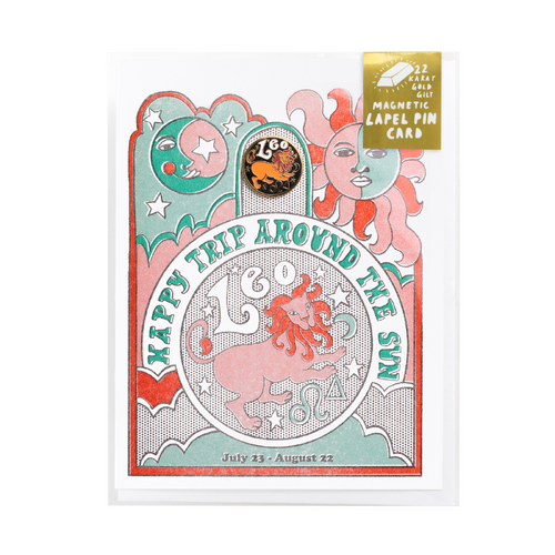 Leo Lapel Pin & Card