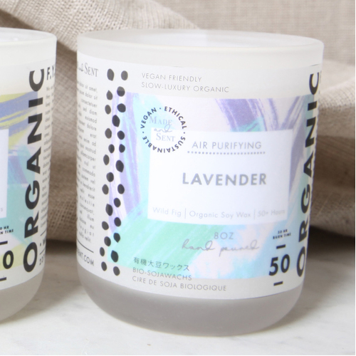 Air Purifying Candle - Lavender & Peppermint