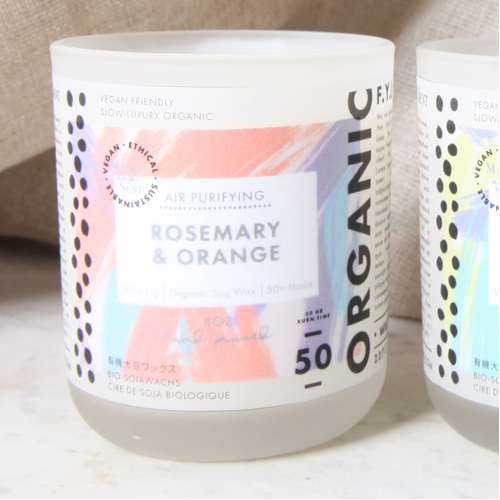 Air Purifying Candle - Rosemary & Orange 