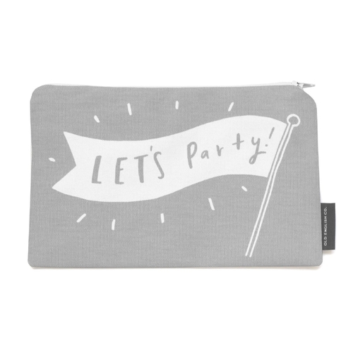 Lets party make up pouch.