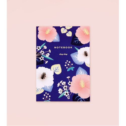 Hibiscus Notebook - Blue