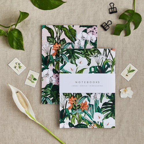 A5 Notebook Set - Palm House Tropics