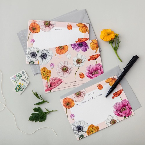 Notecard Set - Floral Brights