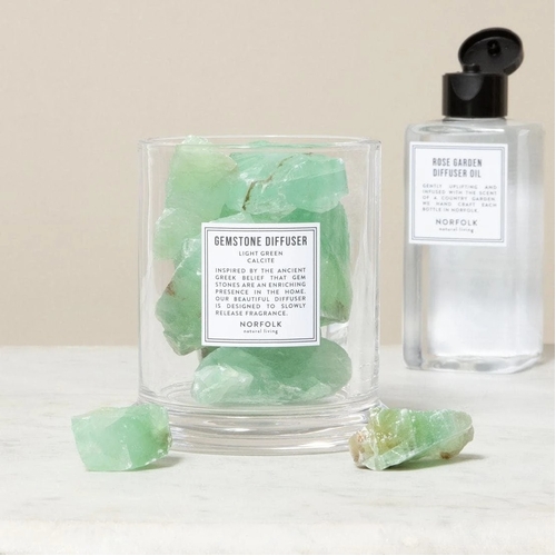 Green Aventurine Large Gemstone Diffuser Gift Set - Coastal