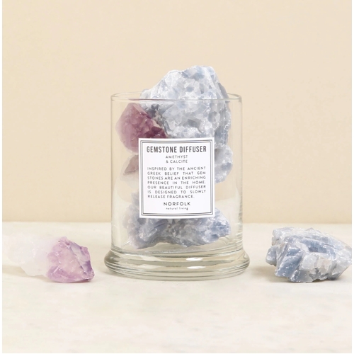 Amethyst & Calcite Gemstone Diffuser