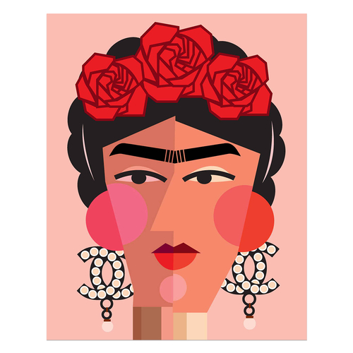 Frida Self Portrait 40 x 50cm Print