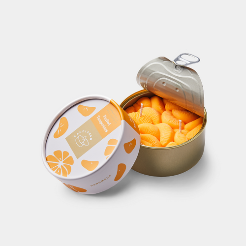 Peeled Tangerines Scented Soy Candle Can