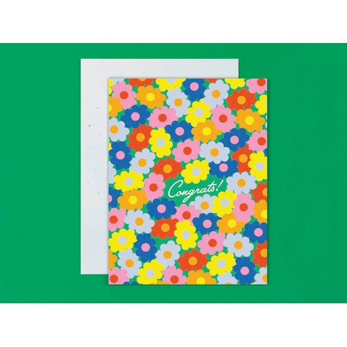 Floral Pattern Congrats Card
