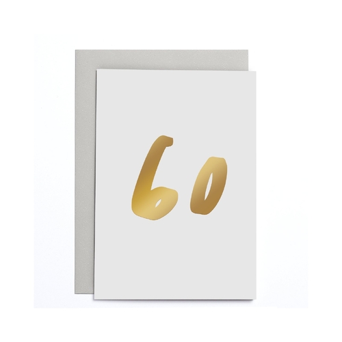 60th Birthday Small card