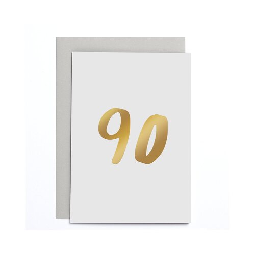 90th Birthday Small card.
