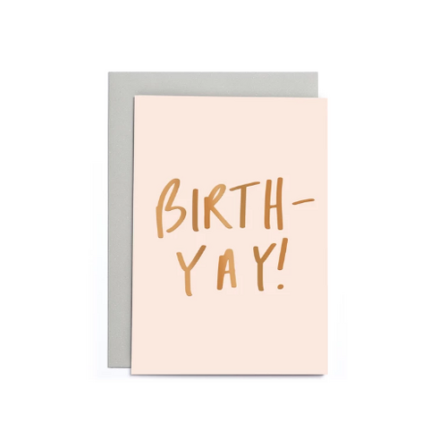 Birth-yay Small Card