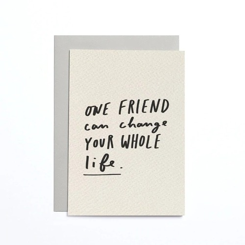One Friend Cream Small Card