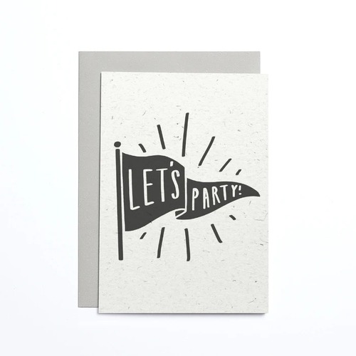 Let's Party Flag Small Card.