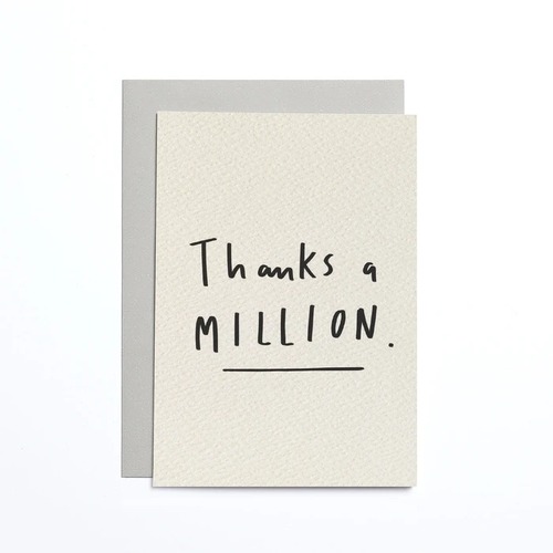 Thanks a Million Cream Small Card