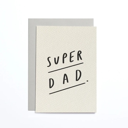 Super Dad Cream Small Card