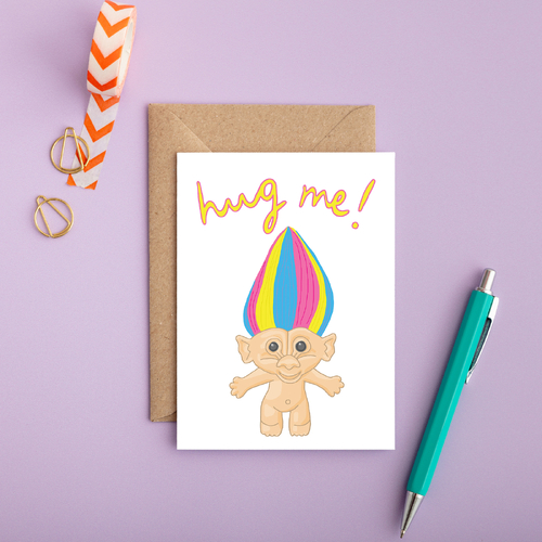 Hug Me Rainbow Troll