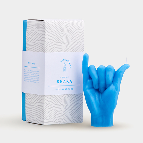 Shaka Candle Hand - Blue