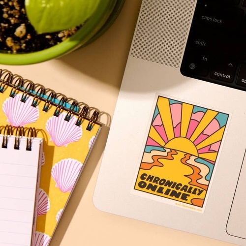 Chronically Online - Vinyl Sticker