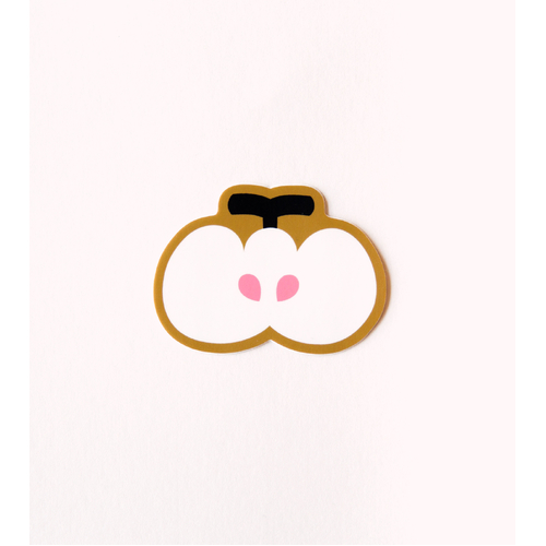 Waterproof Aesthetic Sticker - White Apple