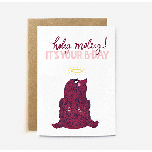 Holy Moley! It's Your Birthday (large card)