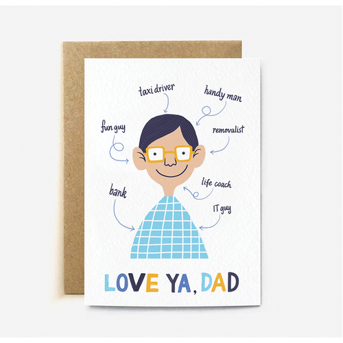 Love ya, Dad (large card)
