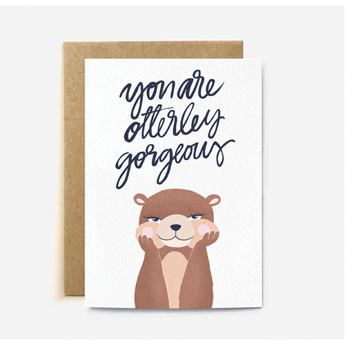 You are Otterley Gorgeous (large card)