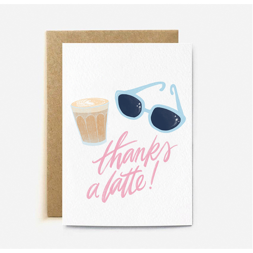 Thanks a latte (large card)