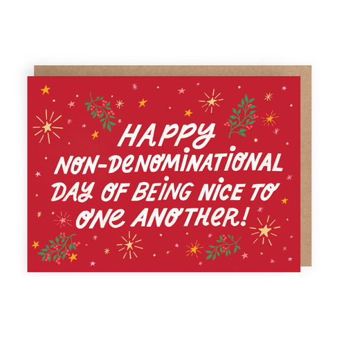 Happy Non-Denominational Day (large card)