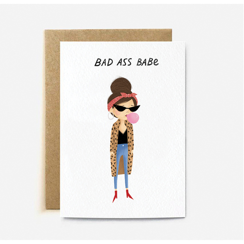 Bad Ass Babe (large card)