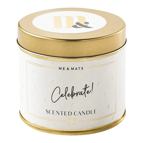 Celebrate! Tin Candle