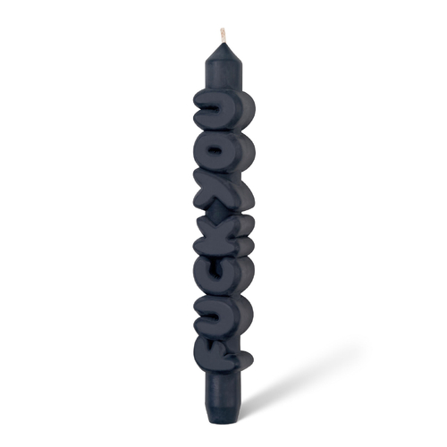 F*ck You 3D Taper Candle Black