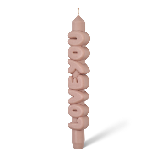 Love You 3D Taper Candle Cream