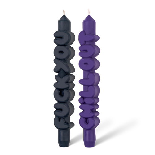 F*ck You, Chill Out 3D Taper Candle Set