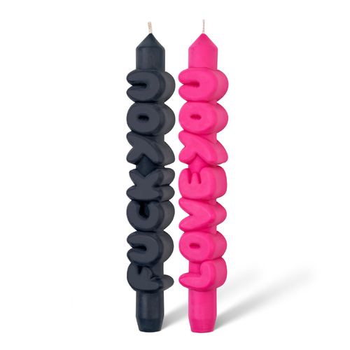 F*ck You, Love You 3D Taper Candle Set