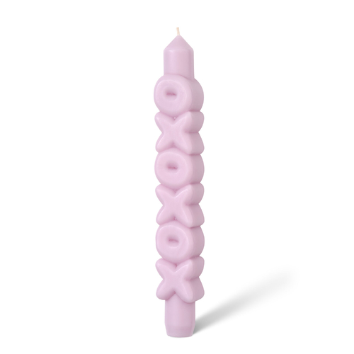 xoxoxo 3D Taper Candle Lilac