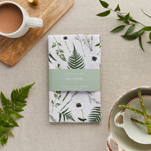 Tea Towel - Wild Meadow Grey