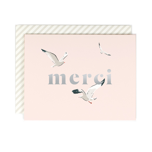 Merci Seagull With Silver Foil